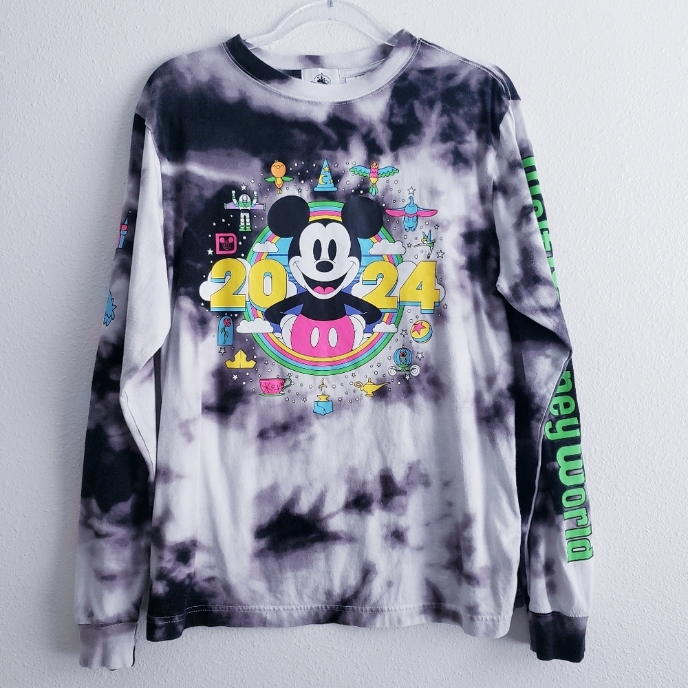 Disney World Tie Dye Long Sleeve Limited Edition 2024 Top